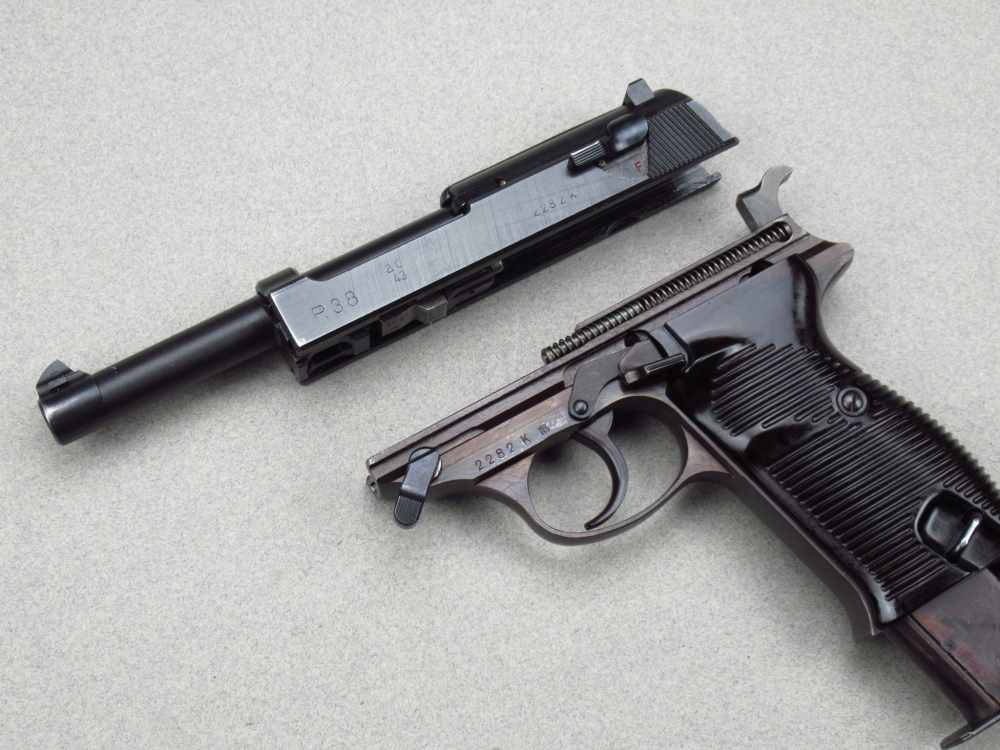 High Condition 1943 German WWII Walther AC43 P38 Pistol 9mm Luger Mauser pp-img-101