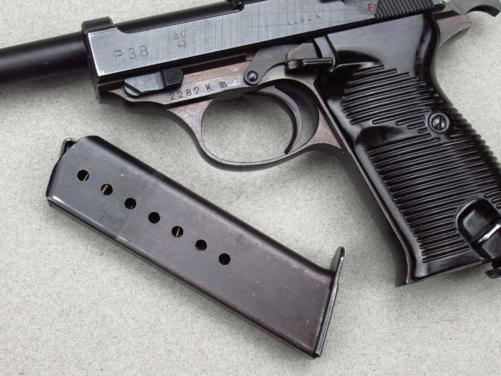 High Condition 1943 German WWII Walther AC43 P38 Pistol 9mm Luger Mauser pp-img-151