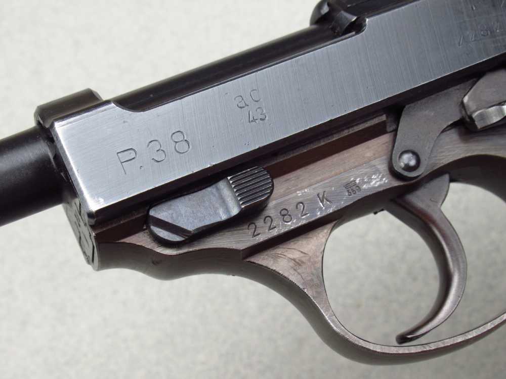 High Condition 1943 German WWII Walther AC43 P38 Pistol 9mm Luger Mauser pp-img-25