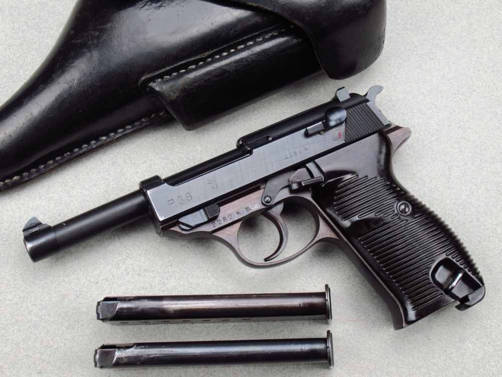 High Condition 1943 German WWII Walther AC43 P38 Pistol 9mm Luger Mauser pp-img-0