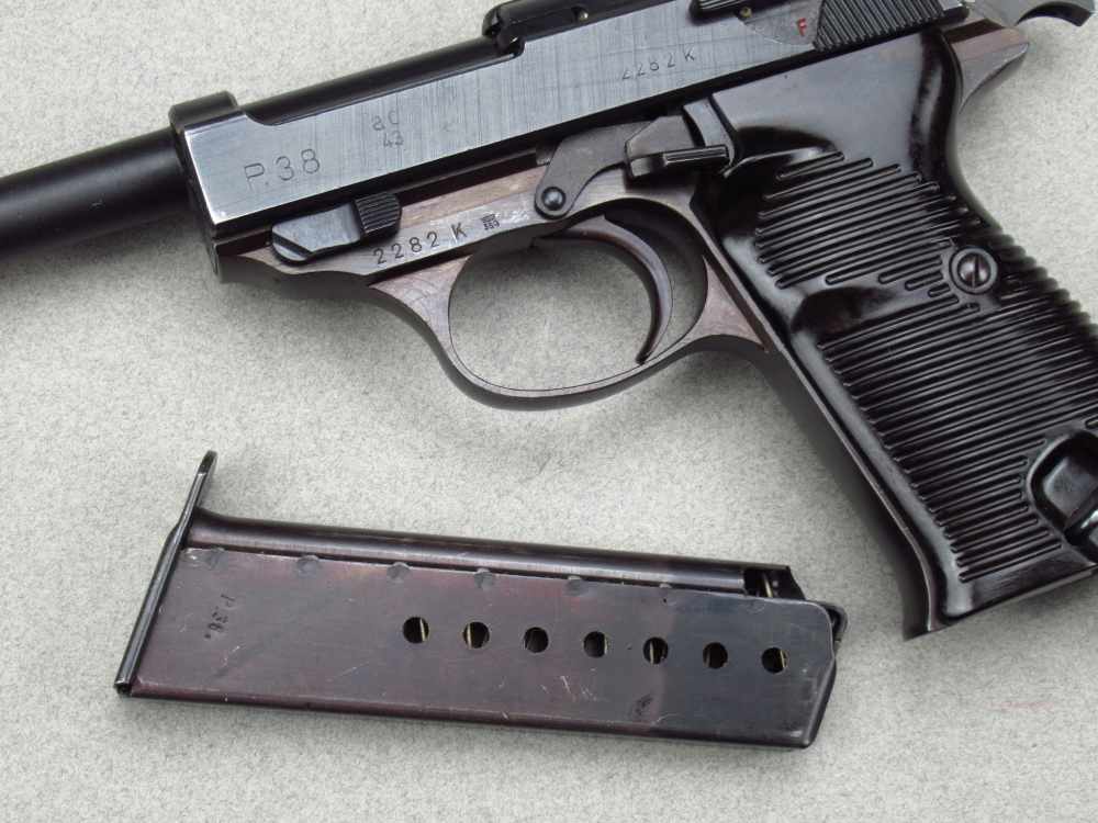 High Condition 1943 German WWII Walther AC43 P38 Pistol 9mm Luger Mauser pp-img-152