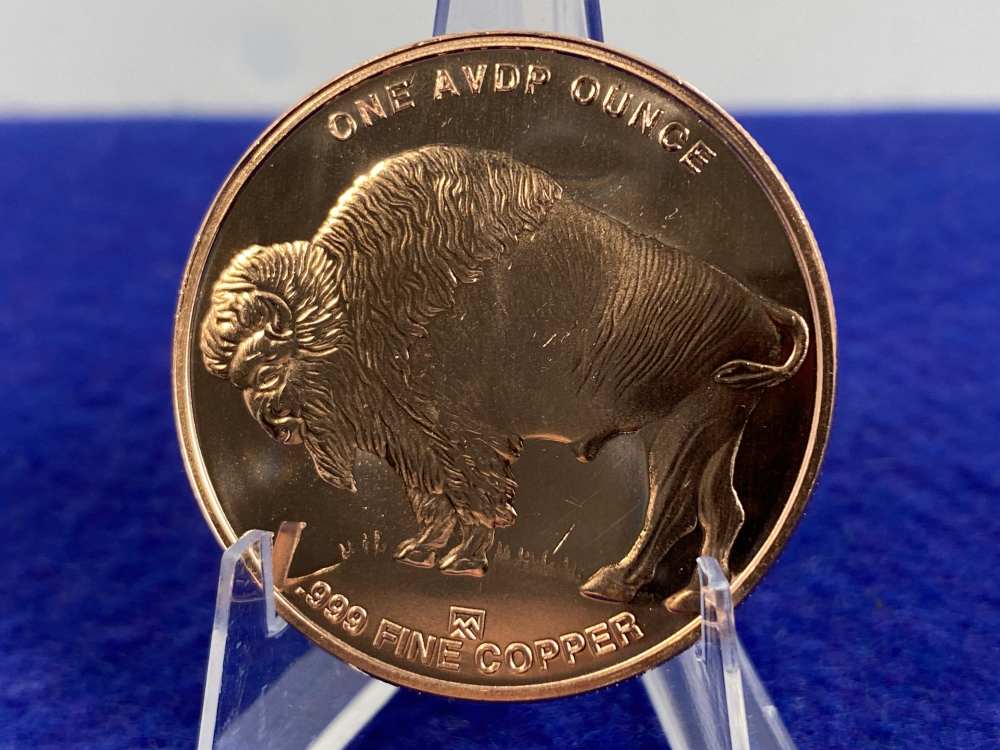 (40) Copper Buffalo Coins -Very Collectable-2 PURE COPPER Full Tubes *40 Oz-img-8
