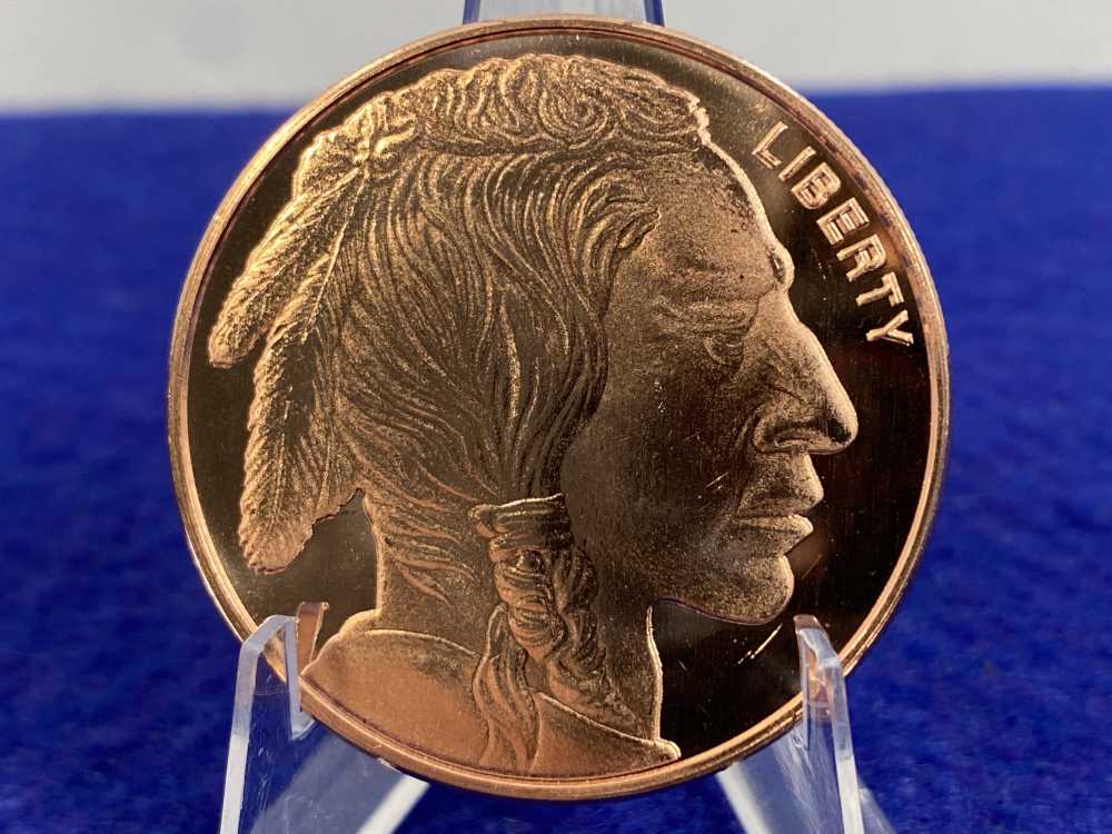 (40) Copper Buffalo Coins -Very Collectable-2 PURE COPPER Full Tubes *40 Oz-img-6