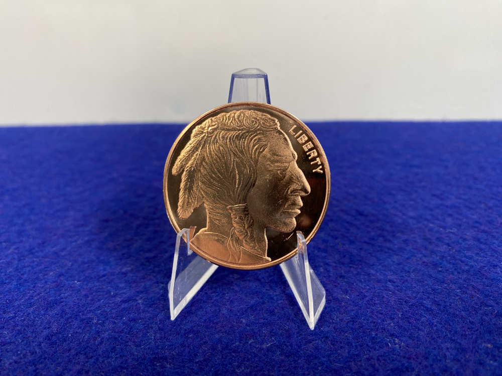 (40) Copper Buffalo Coins -Very Collectable-2 PURE COPPER Full Tubes *40 Oz-img-5