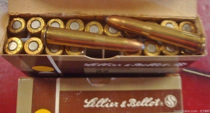 40 Sellier & Bellot 22 Hornet 45 gr JSP Factory NEW BRASS cased ammo -img-3