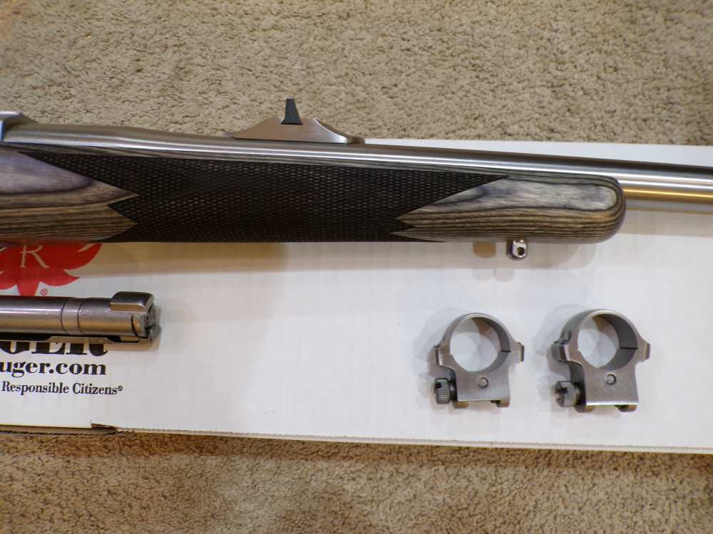 Ruger M77 Hawkeye Alaskan Bush 9.3x62 20" Laminated Satin Stainless 57197-img-3
