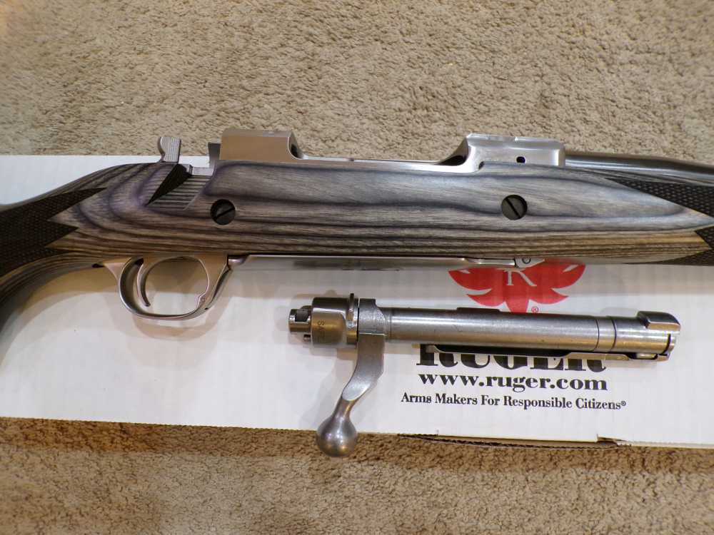 Ruger M77 Hawkeye Alaskan Bush 9.3x62 20" Laminated Satin Stainless 57197-img-2