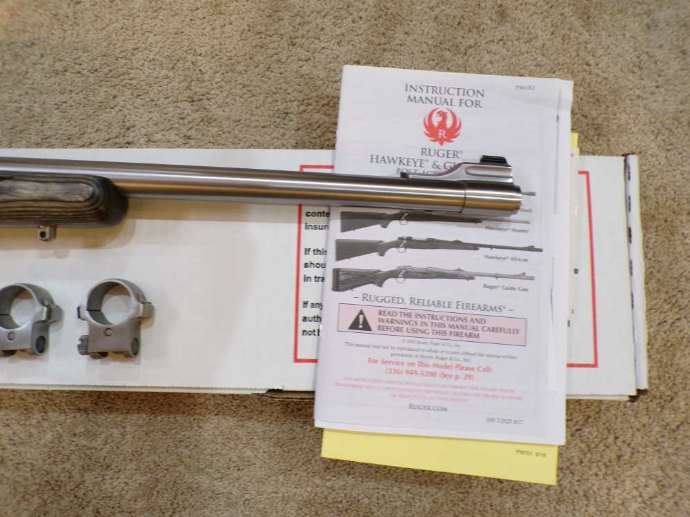 Ruger M77 Hawkeye Alaskan Bush 9.3x62 20" Laminated Satin Stainless 57197-img-4