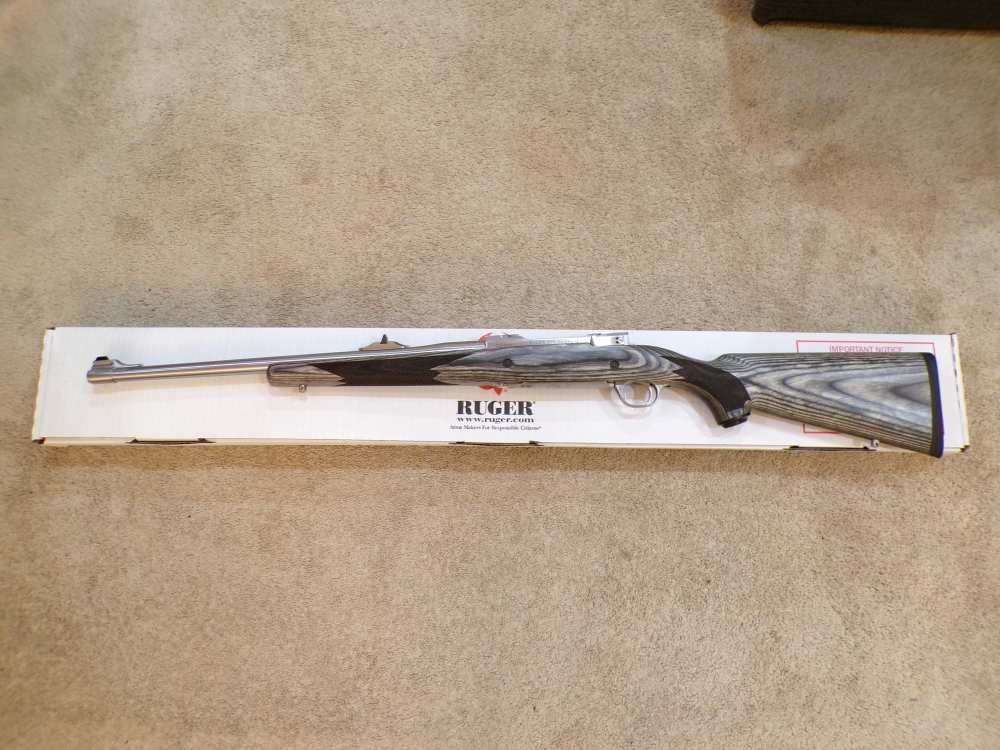 Ruger M77 Hawkeye Alaskan Bush 9.3x62 20" Laminated Satin Stainless 57197-img-0