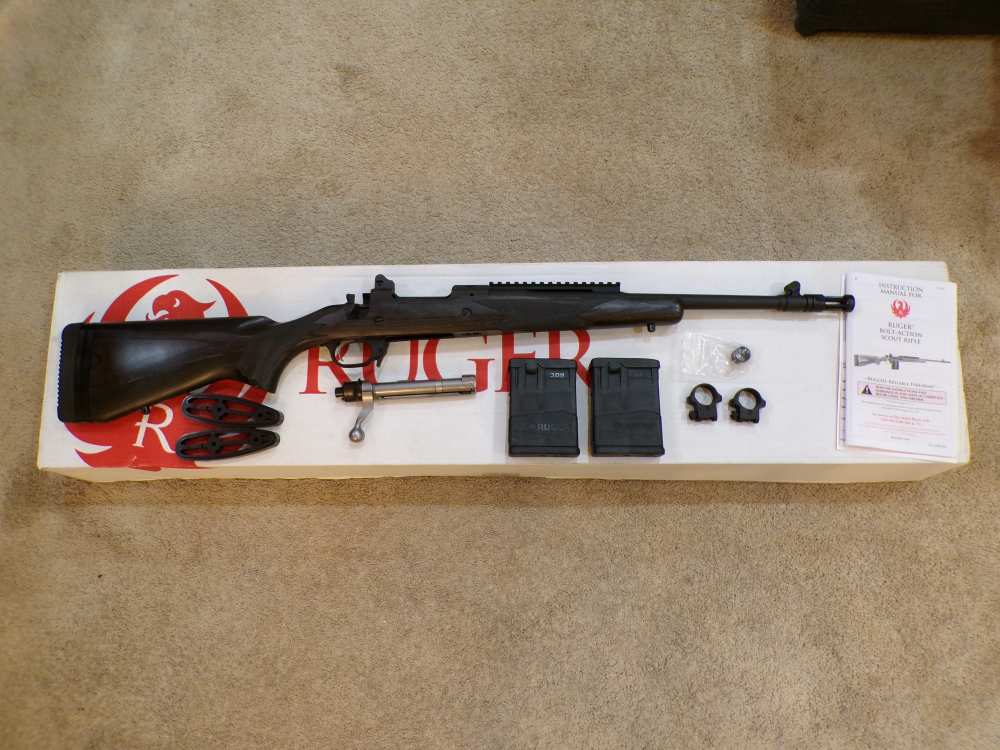 Ruger Gunsite Scout .308 Win 16.5" Matte Blue Black Laminate Stock 06803-img-0