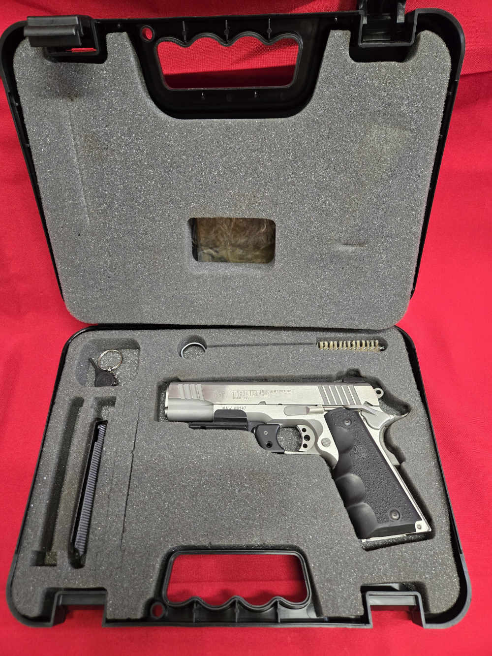 TAURUS PT1911 1911 45ACP STAINLESS PT 1911 GREAT SHAPE!-img-0