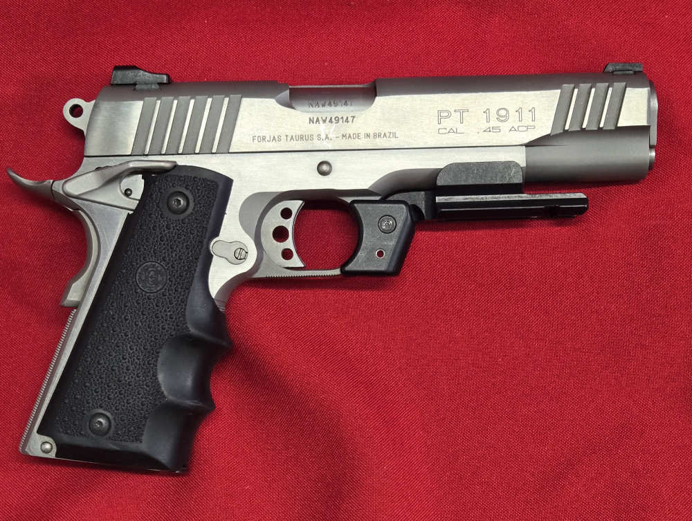 TAURUS PT1911 1911 45ACP STAINLESS PT 1911 GREAT SHAPE!-img-4