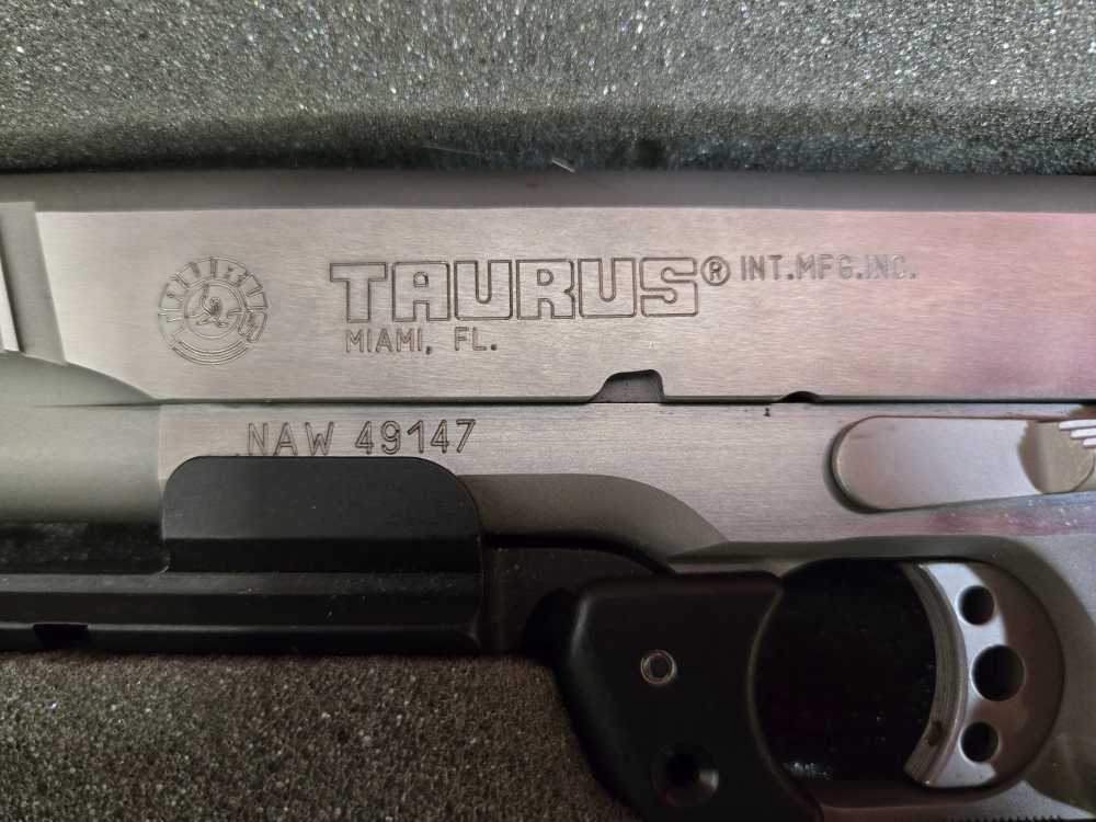 TAURUS PT1911 1911 45ACP STAINLESS PT 1911 GREAT SHAPE!-img-1