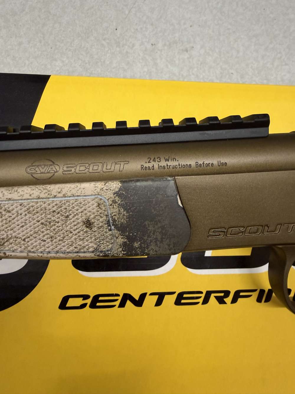 CVA Scout Pistol 243 Win Camo and Burnt Bronze Cerakote CP613S-img-2