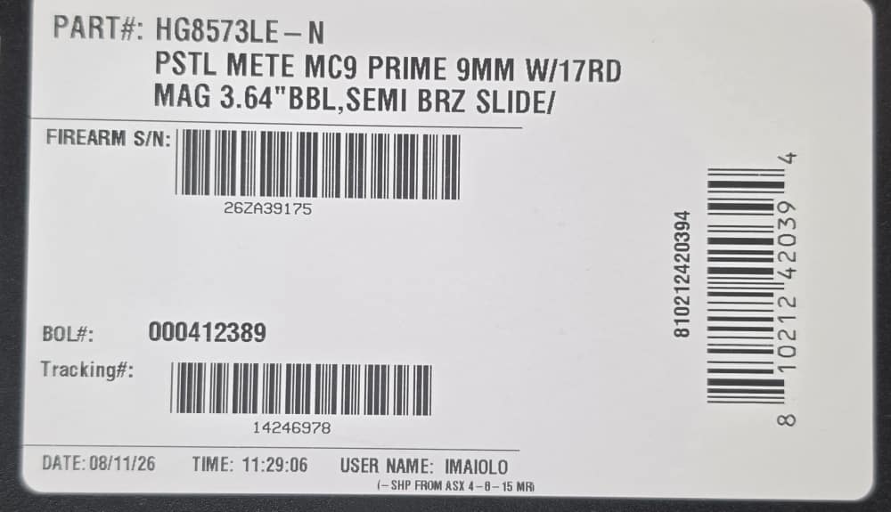 Canik Mete MC9 Prime 9MM 17RD 3.64" HG8573LEN Bronze Optic Ready NOCCFEE!-img-3
