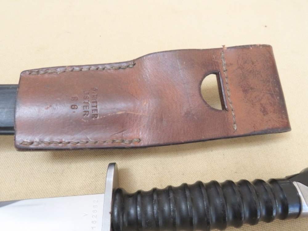 Swiss Sig STG-57 PE-57 Rifle Bayonet with Scabbard & Frog STG-58 STG57-img-12