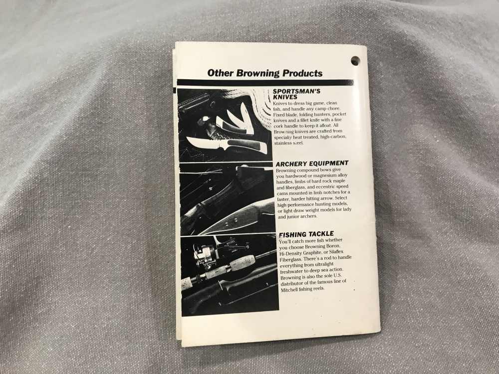 Browning Citori 12 20 Gauge Instruction Manual 1970-80's Excellent-img-4
