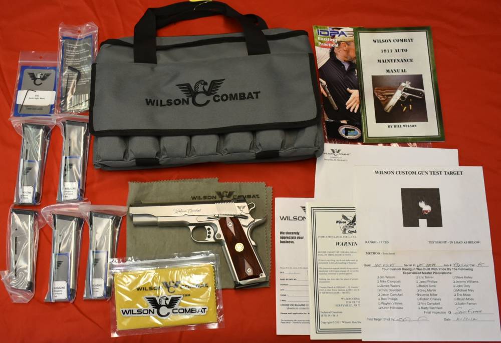 Wilson Combat 1911 Tactical Elite UCP Unlimited 5" .45 ACP 6-Mags Case Cust-img-0