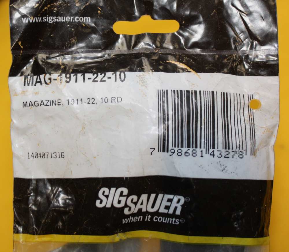 NEW Sig Sauer 1911-22 22LR 10 Round Magazine 10rd Mag 1911 Germany-img-1