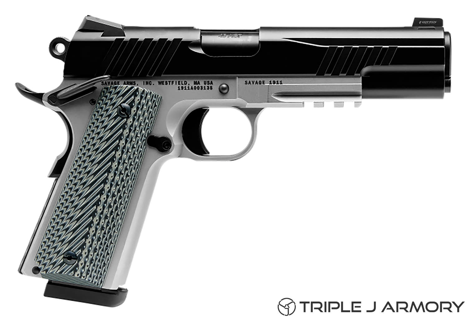 Savage Arms Inc 1911 Government 9mm Luger Pistol Black-img-2