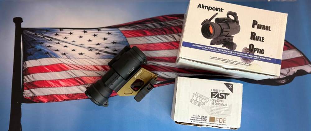 Aimpoint PRO w/ QRP2 and Unity Fast Comp FDE mount & QD lever - Ships Free!-img-1