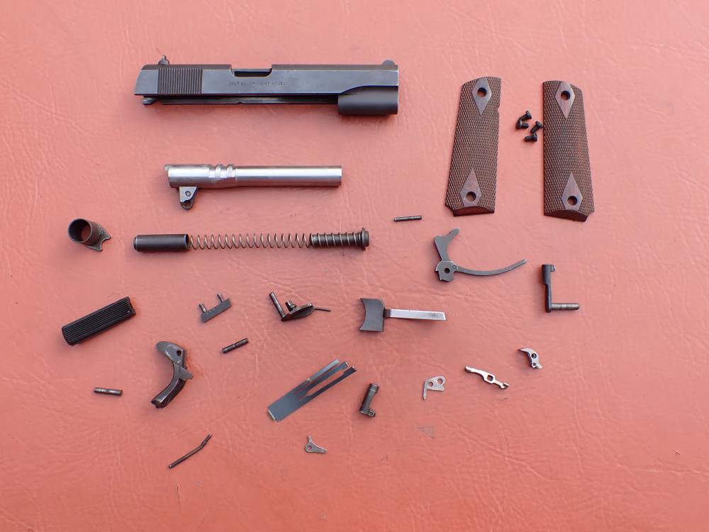 COLT 1911 GOVERNMENT MODEL BLUED FINISH .45ACP FACTORY PISTOL PARTS KIT SET-img-64