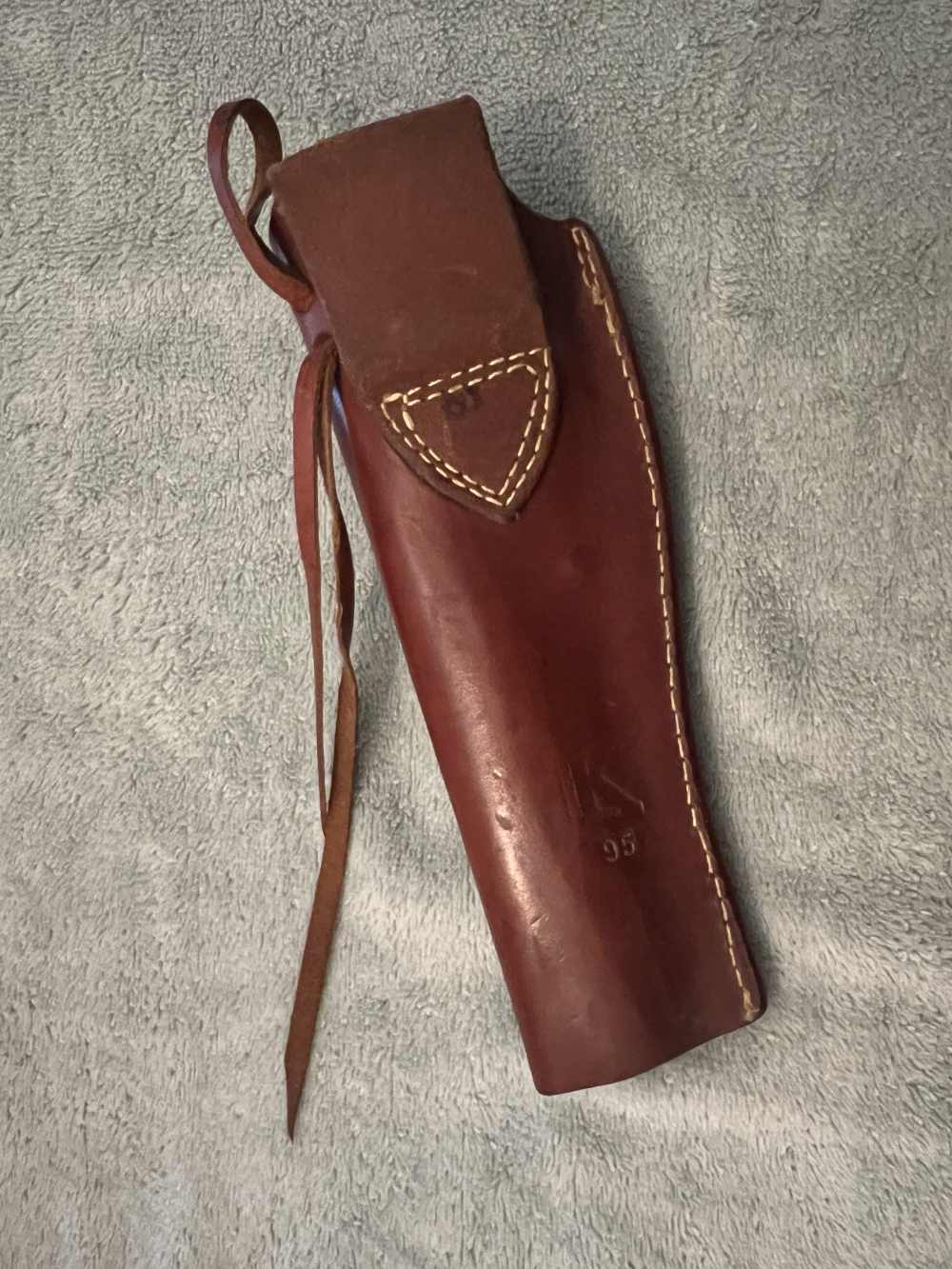 VINTAGE TRIPLE K No. 95 WESTERN LEATHER BELT HOLSTER-img-1
