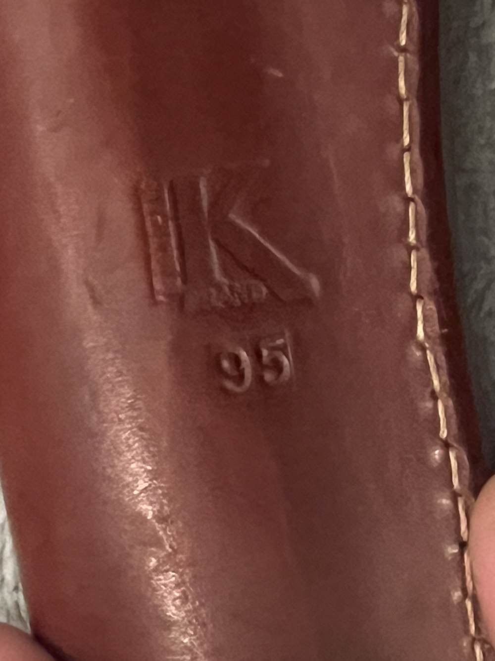 VINTAGE TRIPLE K No. 95 WESTERN LEATHER BELT HOLSTER-img-2