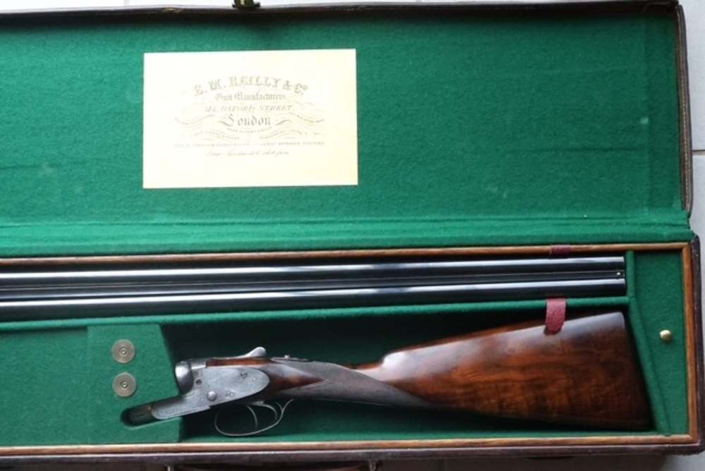 EM Reilly sidelock shotgun in Very Good condition!-img-8