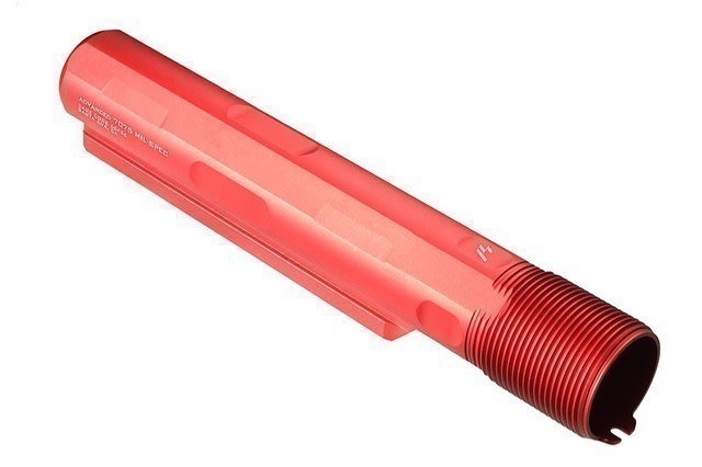 Strike Industries Advance 7 Pos Buffer Receiver Tube Black Red Blue FDE-img-1