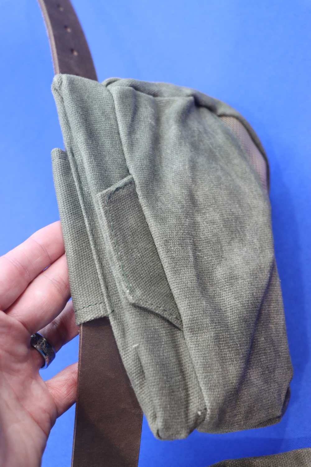 Benelli Firearms Lodge Series Dove Belt Olive Heavy Duty w Leather Belt NEW-img-9