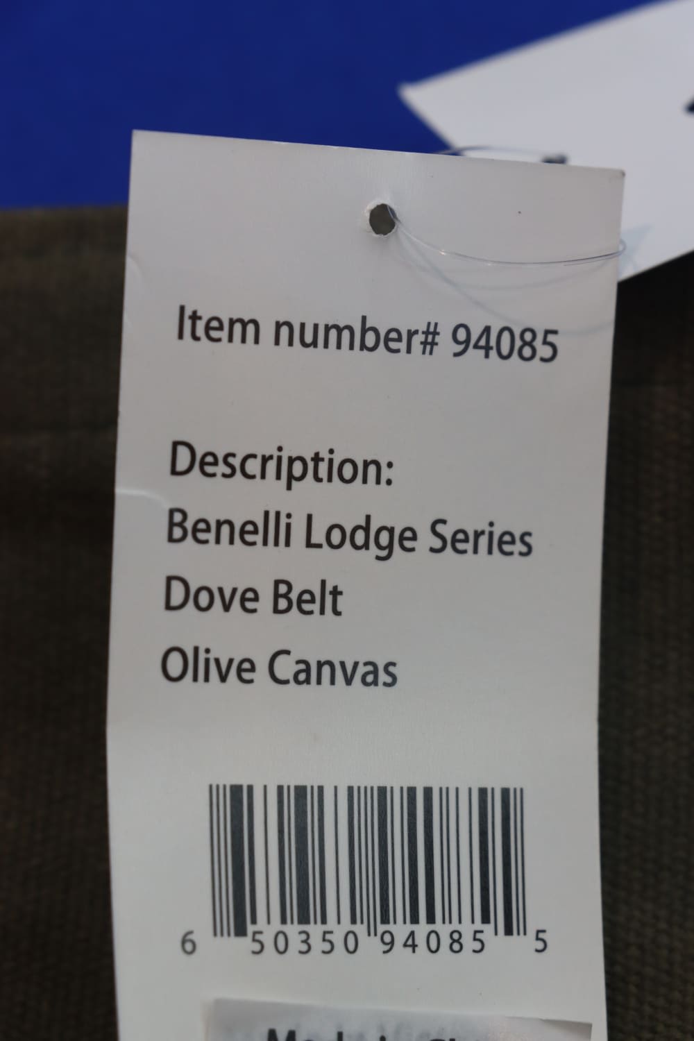 Benelli Firearms Lodge Series Dove Belt Olive Heavy Duty w Leather Belt NEW-img-5