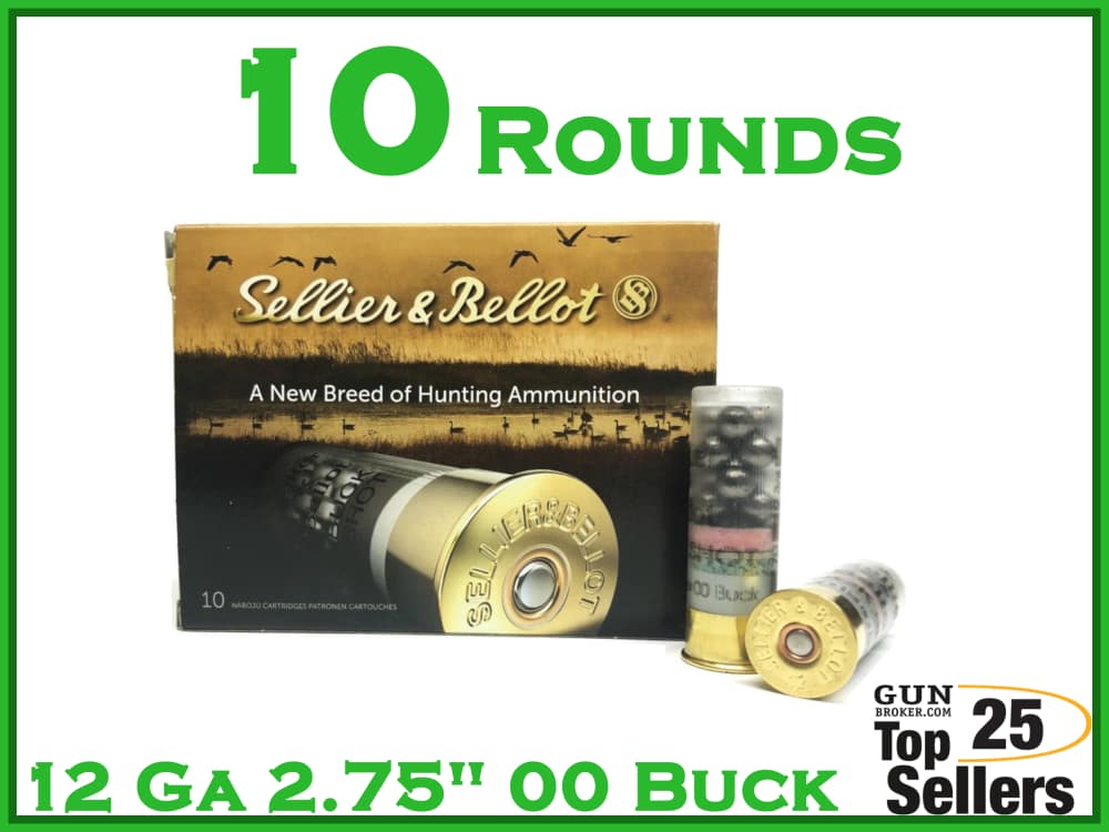 S&B 12 Gauge 2.75" 00 Buckshot 10rd SB12BSE-img-0
