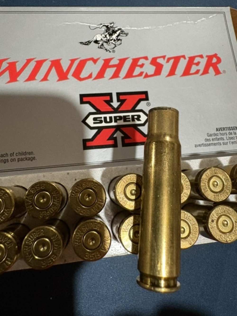 358 Winchester Brass. Once Fired 40 Pieces-img-1