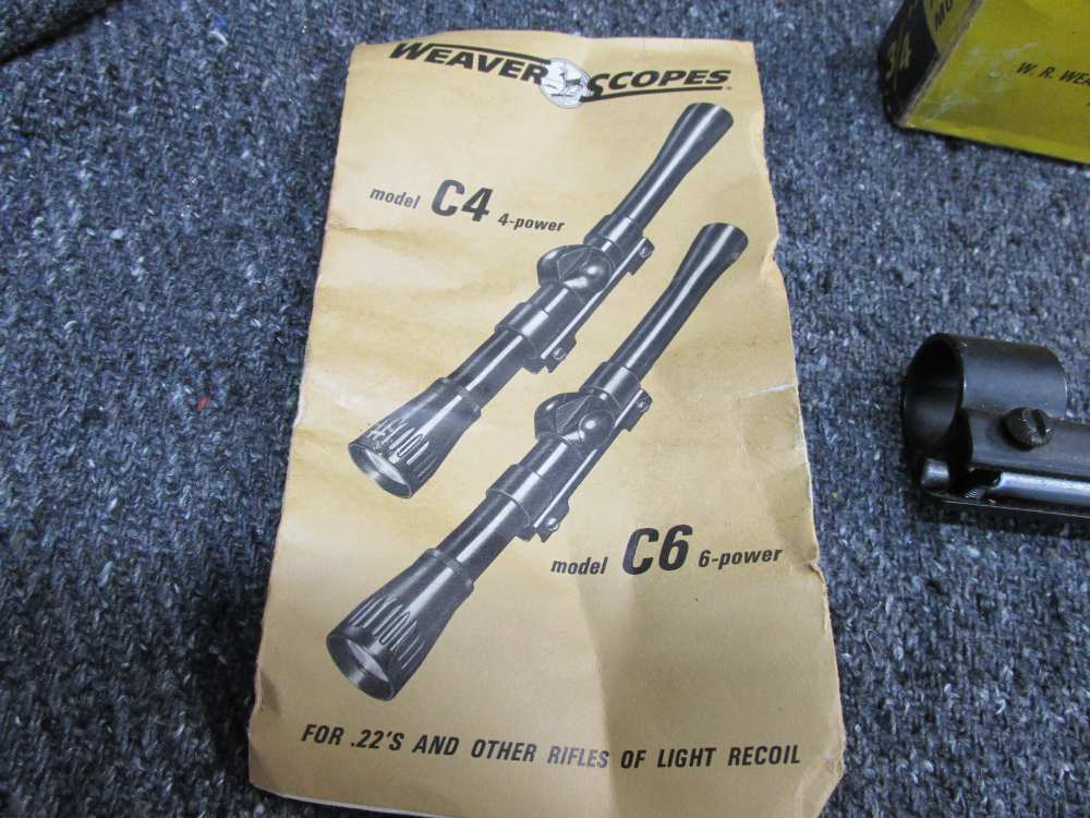 VINTAGE WEAVER TIP OFF SCOPE MOUNT FOR 3/4" TUBE, NEW IN BOX-img-3