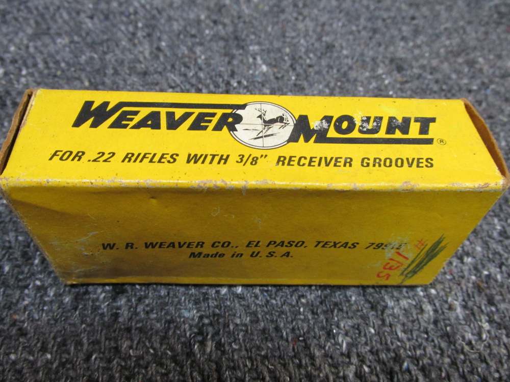 VINTAGE WEAVER TIP OFF SCOPE MOUNT FOR 3/4" TUBE, NEW IN BOX-img-2