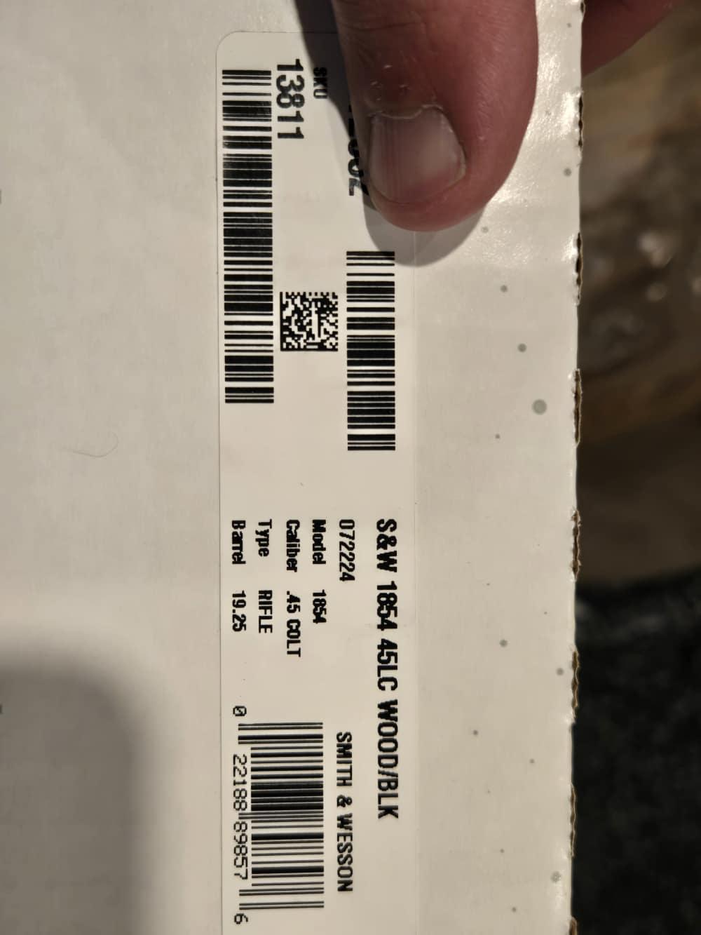 Smith & Wesson S&W 1854 45 Colt THREADED WALNUT LEVER 13811 NEW IN BOX-img-12
