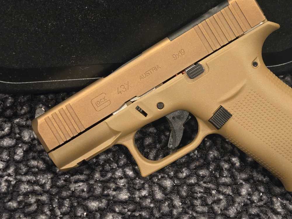 Glock 43X MOS 9mm PX435Z203FRMOSK 15+1 COYOTE FDE PISTOL 2-MAGAZINES NEW-img-2
