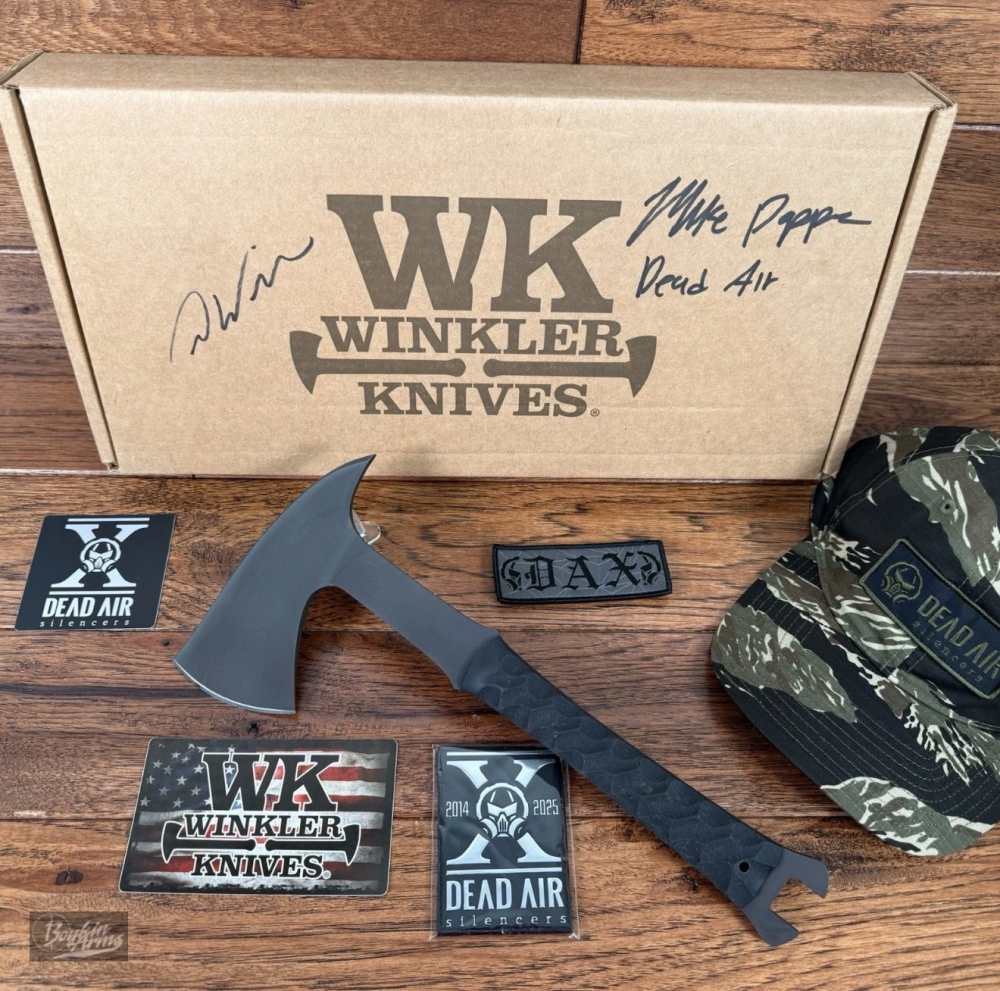 Limited Edition Winkler Knives and Dead Air Exclusive Axe NIB Signed-img-0