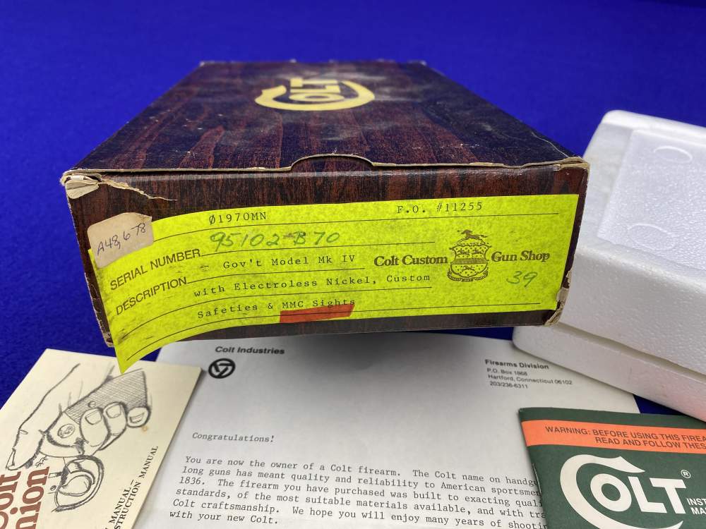 MINT 1981 Colt Government .45ACP *SOUGHT-AFTER COLT CUSTOM SHOP E-NICKEL*-img-51
