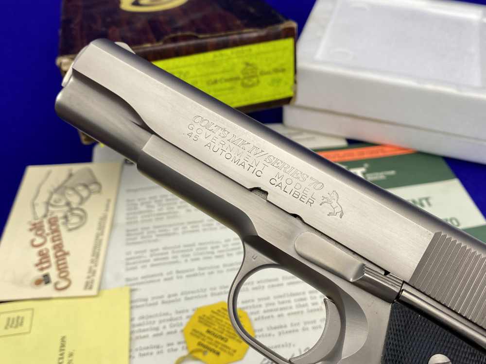 MINT 1981 Colt Government .45ACP *SOUGHT-AFTER COLT CUSTOM SHOP E-NICKEL*-img-41