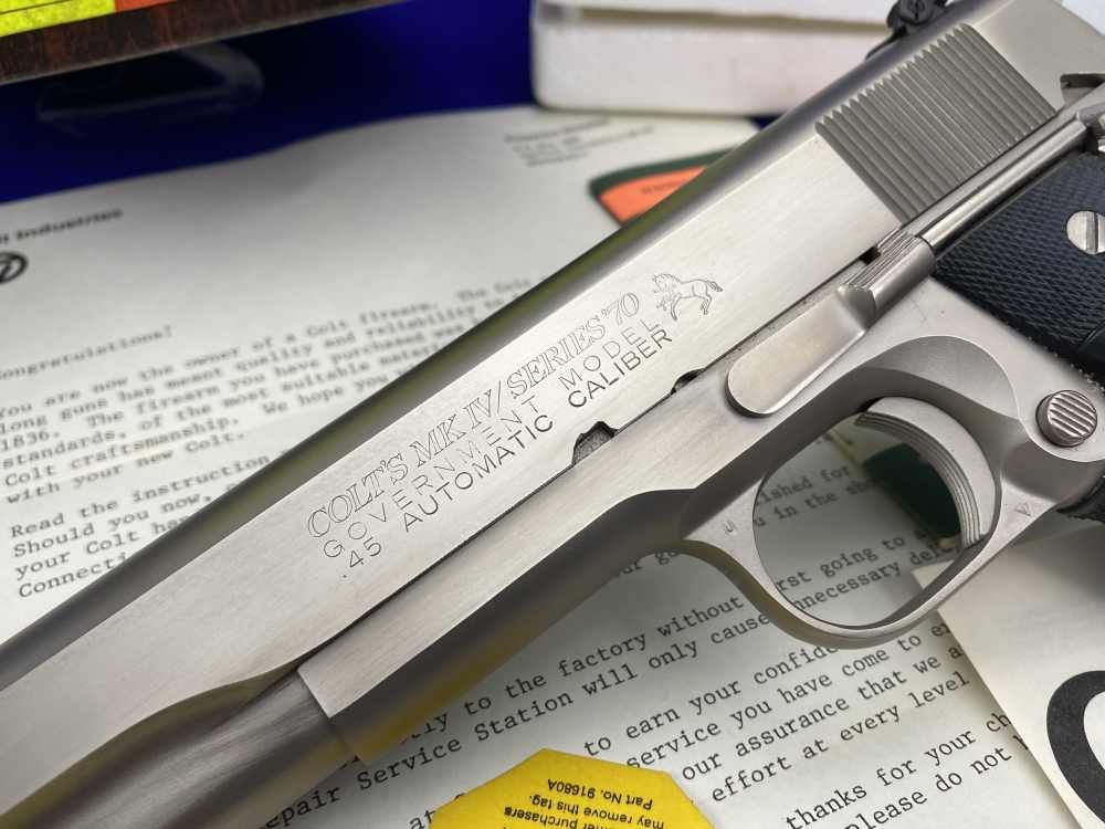 MINT 1981 Colt Government .45ACP *SOUGHT-AFTER COLT CUSTOM SHOP E-NICKEL*-img-8