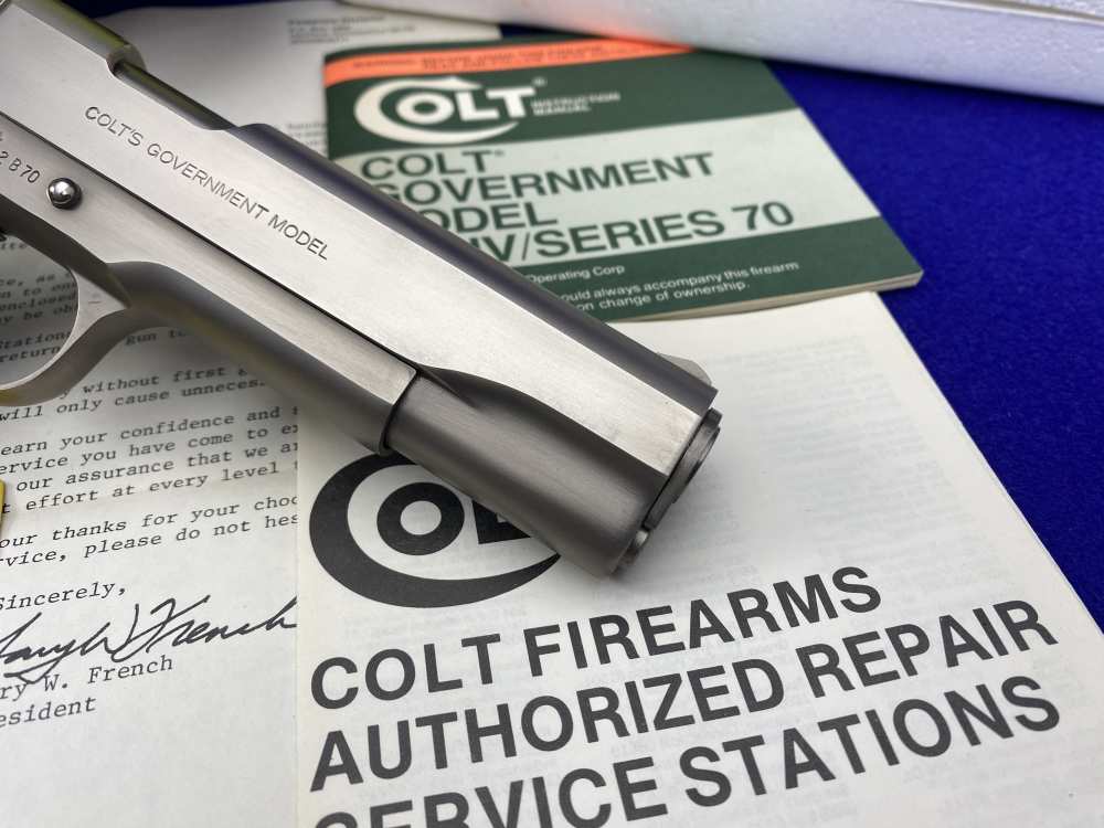 MINT 1981 Colt Government .45ACP *SOUGHT-AFTER COLT CUSTOM SHOP E-NICKEL*-img-17