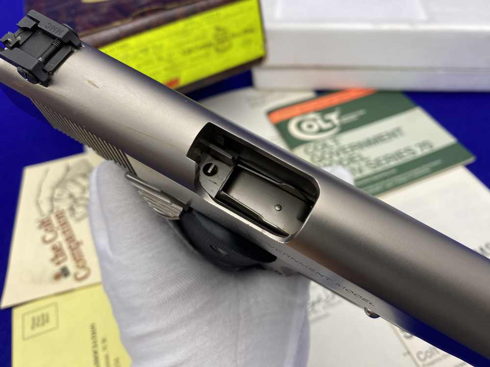MINT 1981 Colt Government .45ACP *SOUGHT-AFTER COLT CUSTOM SHOP E-NICKEL*-img-48