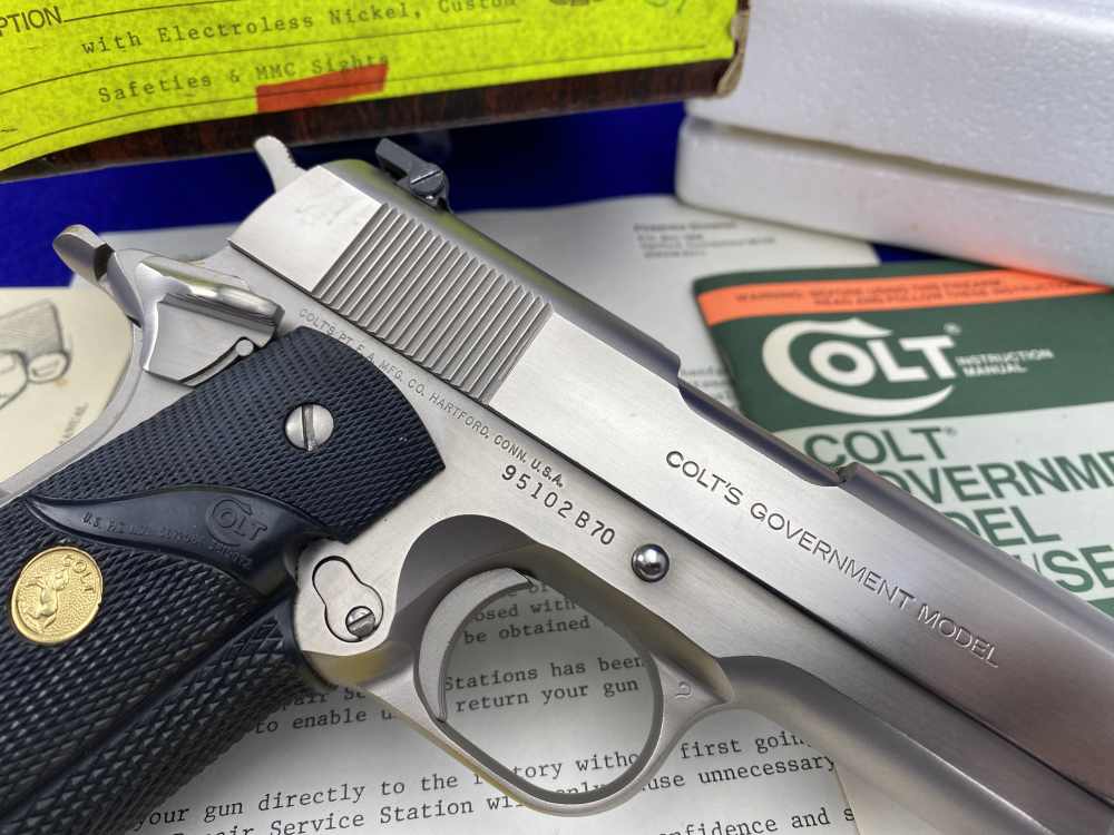 MINT 1981 Colt Government .45ACP *SOUGHT-AFTER COLT CUSTOM SHOP E-NICKEL*-img-15