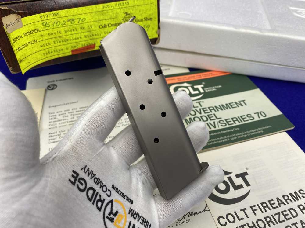 MINT 1981 Colt Government .45ACP *SOUGHT-AFTER COLT CUSTOM SHOP E-NICKEL*-img-50