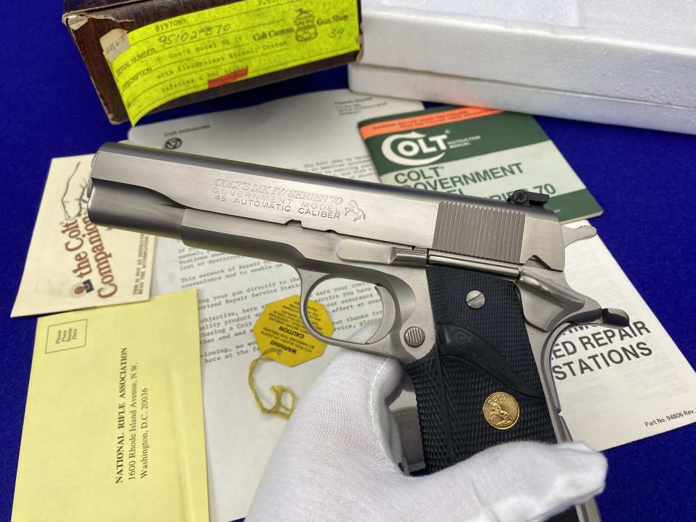 MINT 1981 Colt Government .45ACP *SOUGHT-AFTER COLT CUSTOM SHOP E-NICKEL*-img-37