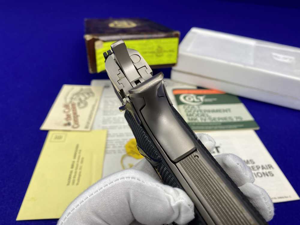 MINT 1981 Colt Government .45ACP *SOUGHT-AFTER COLT CUSTOM SHOP E-NICKEL*-img-20