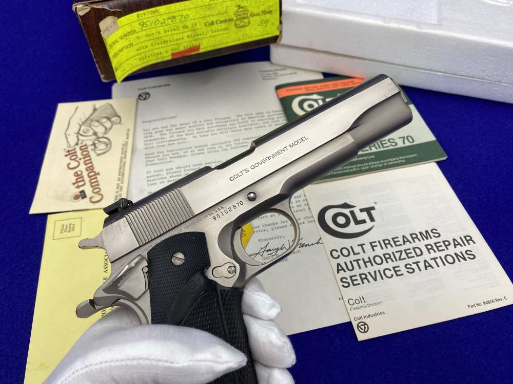 MINT 1981 Colt Government .45ACP *SOUGHT-AFTER COLT CUSTOM SHOP E-NICKEL*-img-36
