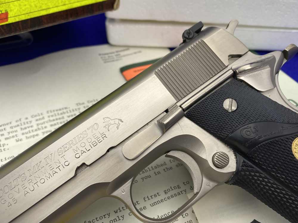 MINT 1981 Colt Government .45ACP *SOUGHT-AFTER COLT CUSTOM SHOP E-NICKEL*-img-7